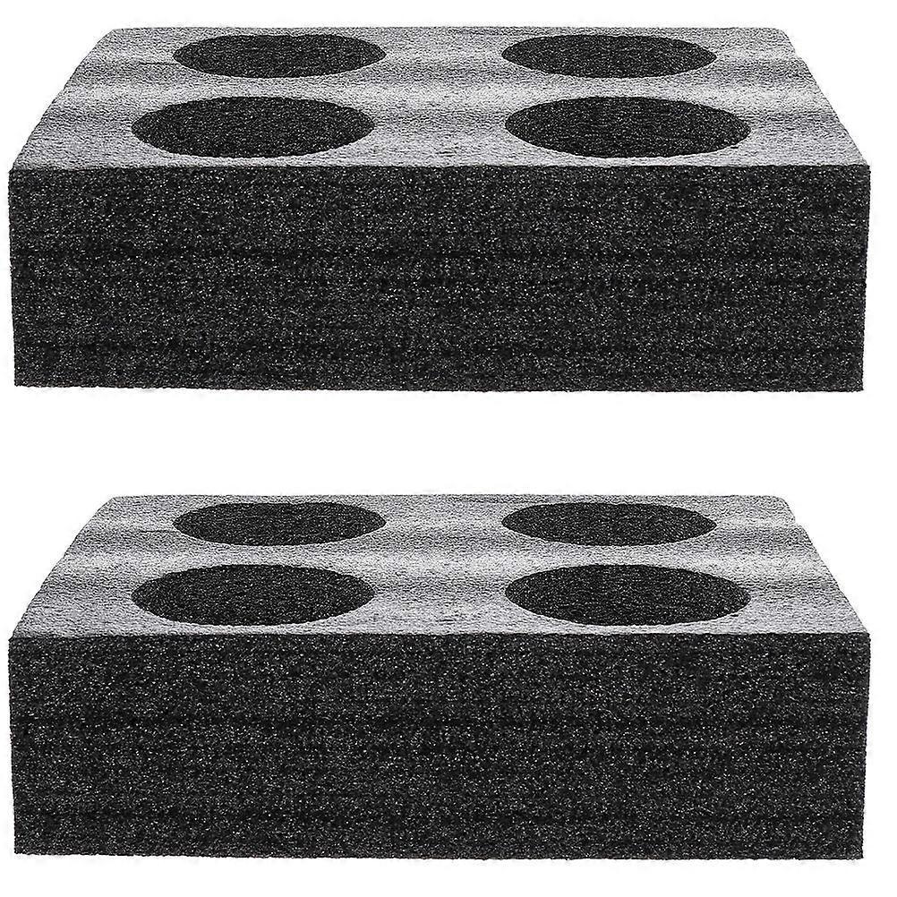 2 Pcs Foam Cup Holder Tray Portable Drink Carrier for Takeout Beverages, Perfect for Hot and Cold Drinks Versatile Holder for Parties, Picnics