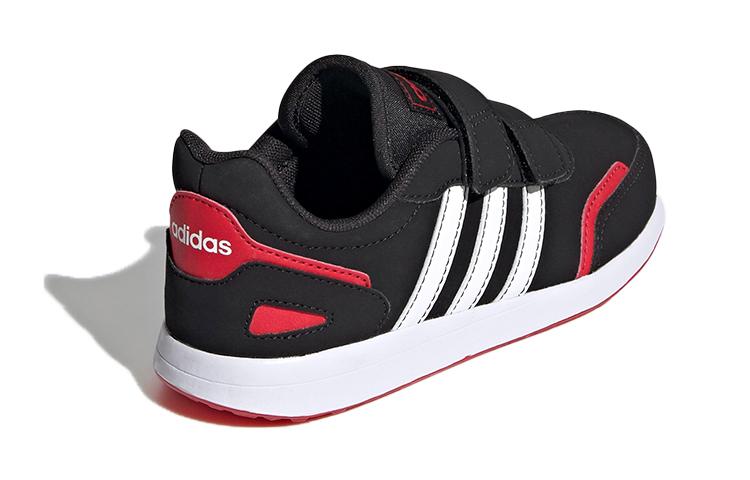 adidas Neo Vs Switch Дышащие Низкие Детские Скейтбордические Кроссовки Черный Красный Белый Дети Возраст 3 7 Лет FW3984