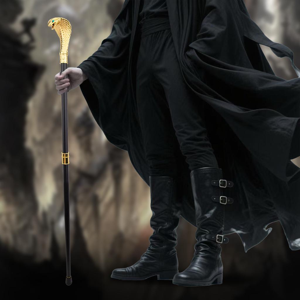 Золотая Роскошная Ручка в виде Кобры Модная Трость для Вечеринки Декоративная Трость Элегантный Набалдашник-Посох Трость 94см