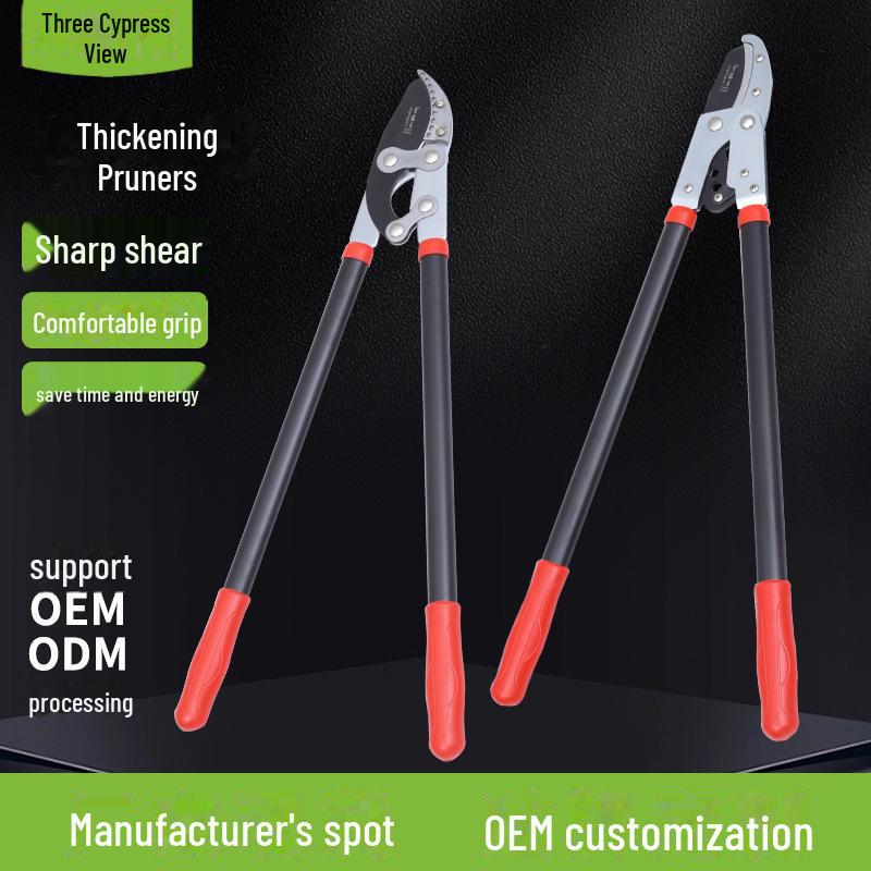 Green Ivy Wood Pruning Scissors for Fruit Trees and Thick Branches - Gardening Tools