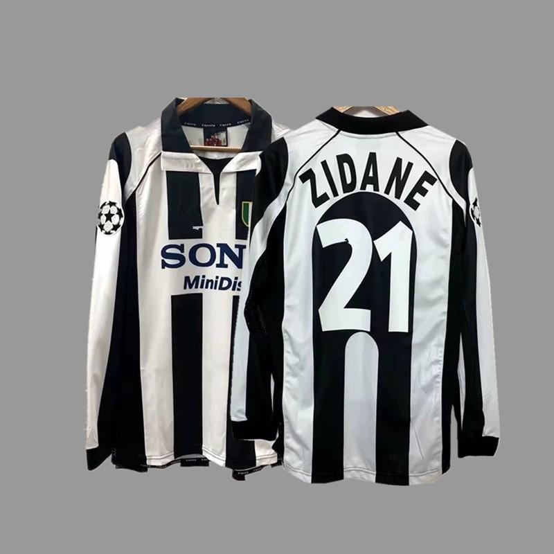 Vintage Long Sleeve Football Jersey Retro Soccer Shirt Men Women Sportswear