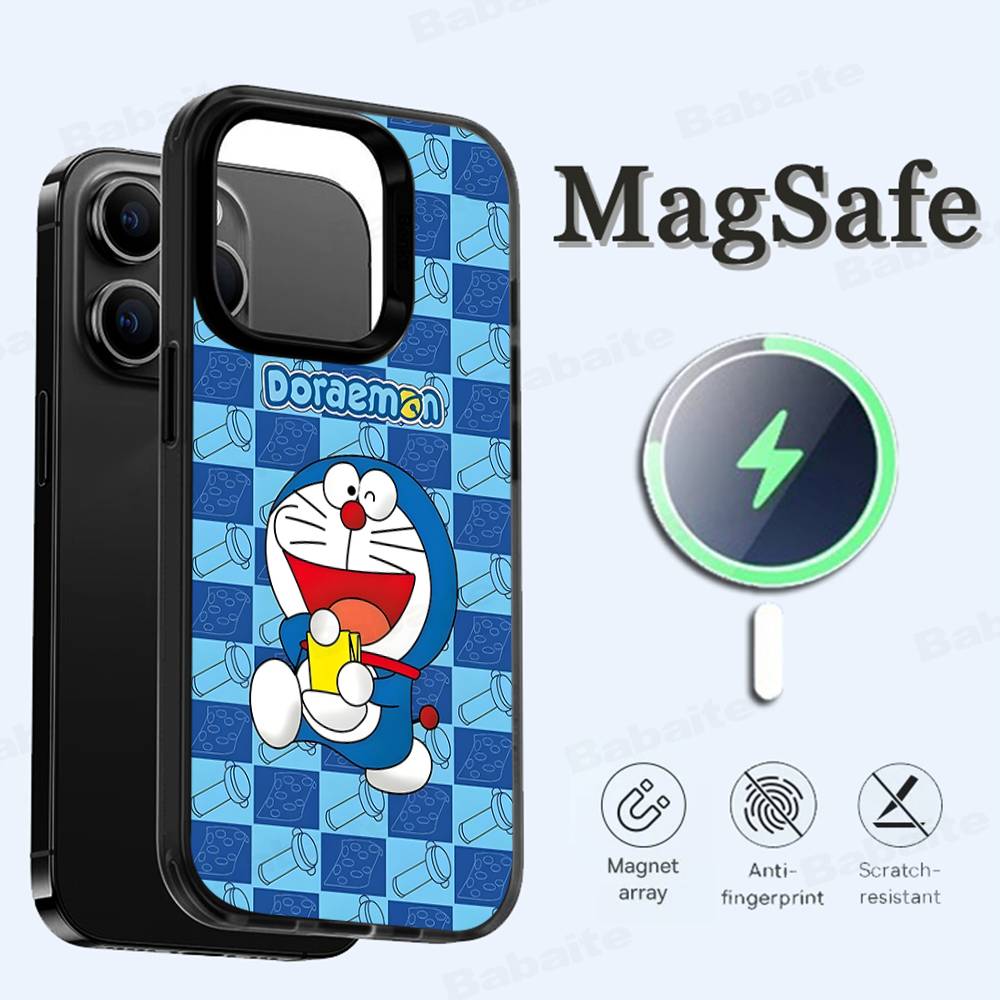 Cute Cartoon-u-Doraemons-t Phone Case For IPhone 17 Air 16 15 14 13 12 11 Pro Max Plus For Magsafe Wireless Charge Cover