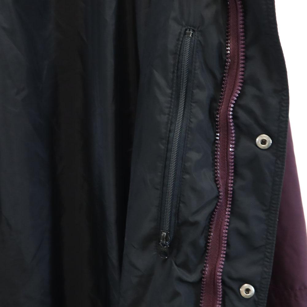 Columbia 90-е Старая двухцветная нейлоновая куртка винно-красного цвета для улицы мужская б/у