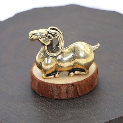 Латунные фигурки козла, животные, миниатюрные поделки, настольная игрушка-питомец, украшения, декоративные элементы для чайного набора