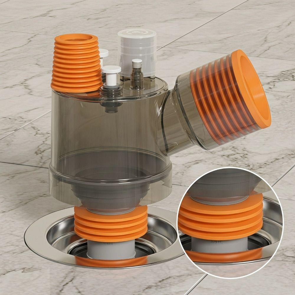 Triple Drainage Pipe Diverter Floor Drain Connects Compatible  Air Conditioning