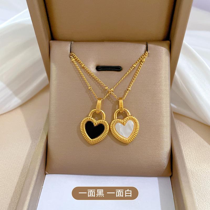 Вращающийся Крест Светлая Роскошь Темперамент Великолепный Полностью Алмазный Ожерелье Женский Универсальный Цепочка на Ключицу Титановая Стальная Цепочка