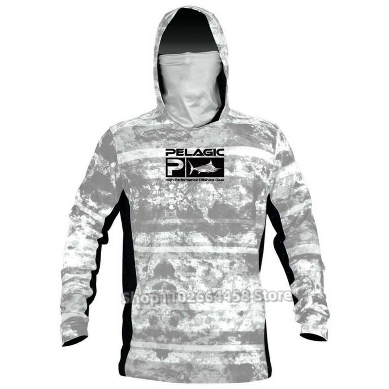 Quick-Dry Fishing Shirt With UPF 50 Sun Protection Dust-Resistant Face Cover Outdoor Angling Cycling Activities