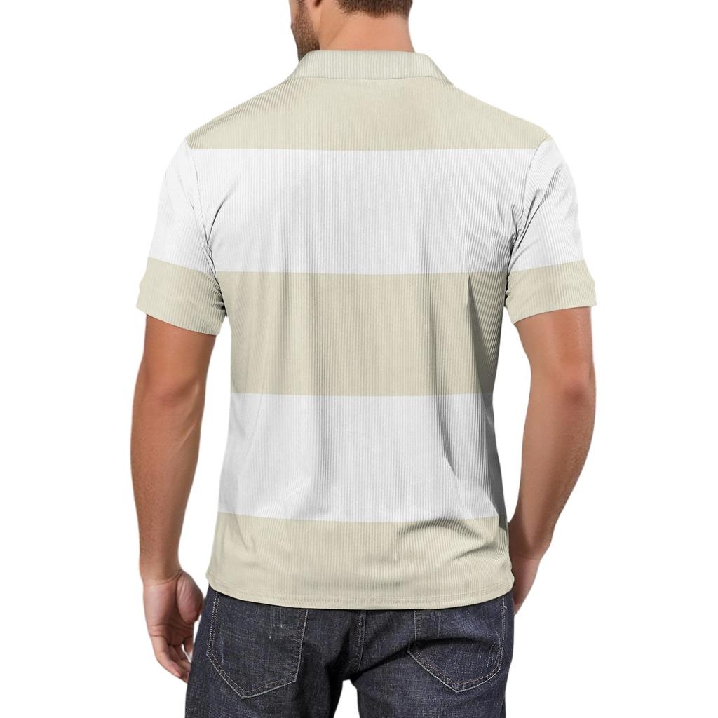 Мужская модная футболка для гольфа с коротким рукавом и V-образным вырезом