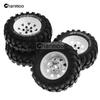 1.9 Rubber Tires Metal Wheel Rims 12mm Hex for 1/10 RC Crawler Car Traxxas TRX4 Axial SCX10 90046 90047 MST HSP Redcat Gen8