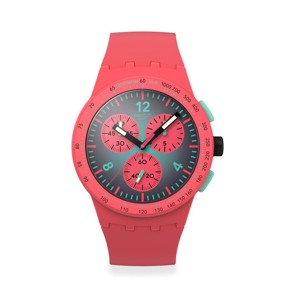 Swatch NEW CHRONO PLASTIC PARADISO KINETIKO SUSP100 Green Wristwatch