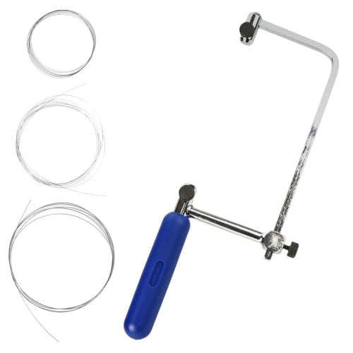 Diamond Wire Saw with 3 Replacement Blades, Manual Cutting and Processing for Wood, Glass, Ceramic, Stonework, and Aluminum