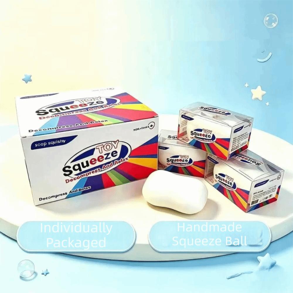 Filled Soft Soap Ball Squishy Handmade Crunchy Fidget Toy Building Block Squishy Children Gifts