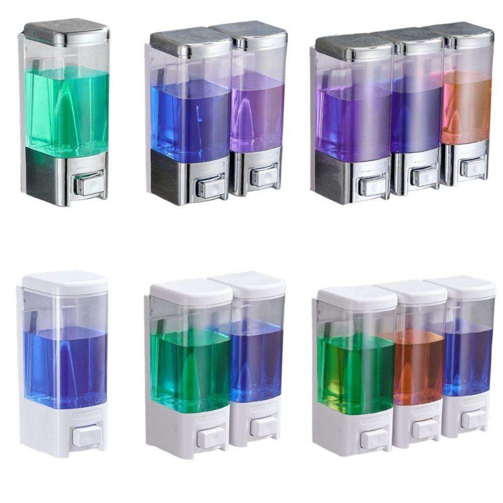 1/2/3 шт. 500 мл Дозатор жидкого мыла Большой емкости Настенный Дозатор шампуня Бутылка Ручной пресс Видимое окно