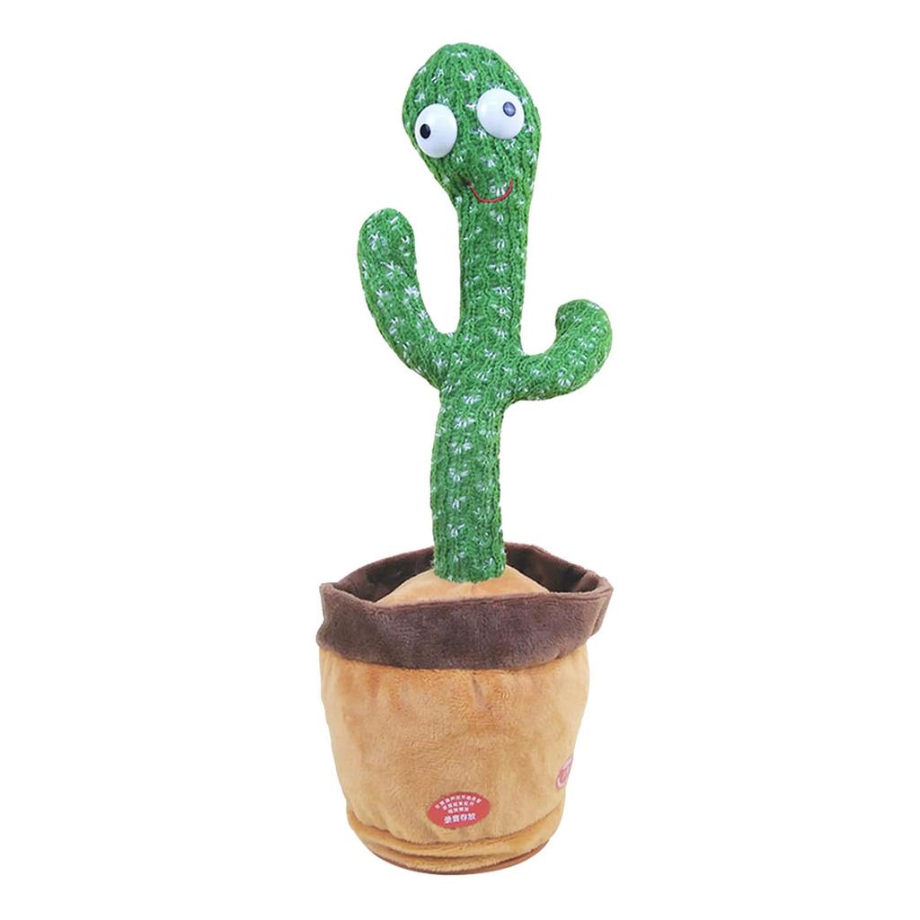 Танцующий кактус умеет петь и учиться говорить. Очаровательная плюшевая игрушка, перезаряжаемая модель, 120 песен. (Танцы + Пение + Обучение разговору + Запись)
