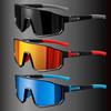 Поляризованные Солнцезащитные Очки Мужские Большие Солнцезащитные Очки Велосипедные Ветрозащитные С Цветным Покрытием Велоспорт Спорт на Открытом Воздухе Очки
