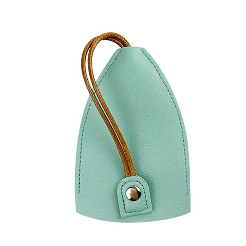 Portable Creative Simple Multifunction Car Keychain Wallet Soft Pu Leather Keys Organizer Holder Coin Purse Small Key Pouch