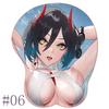 Милая подставка под мышь OPPAI Mouse Pad Azur Lane Mousepad Аниме Ваифу Ульрих фон Хуттен Силиконовая 3D подставка под запястье MousePad Сексуальная Хентай Коврик для мыши