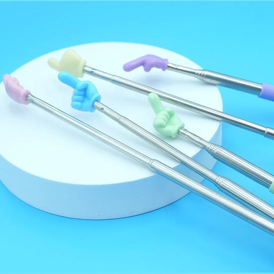 5 Pcs Telescopic Teachers Pointer Extendable Finger Pointer Stick Retractable Classroom Pointer for School Classroom Reading Presentation