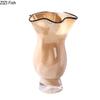 Creative Pleated Glass Vase Black Edge Plant Pots Table Decoration Hydroponics Floral Vases Modern Home Flower Arrangement