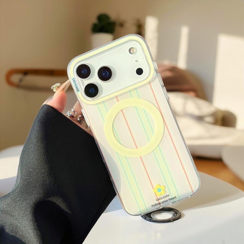 Для iPhone 17 Air 17 13 14 15 16 Pro Max Чехол Magsafe Цветной Противоударный Защитный Чехол для Телефона с Мультяшными Животными