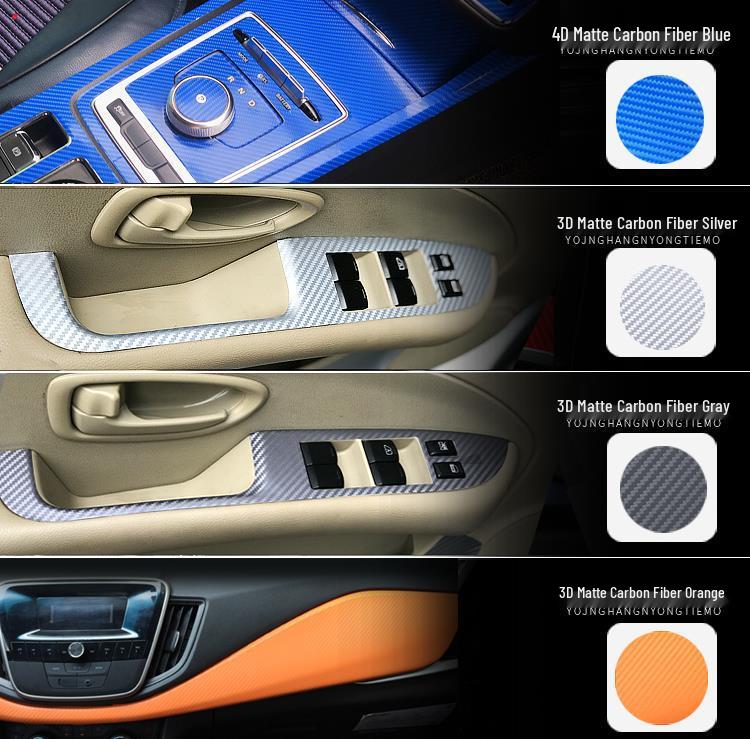 Baojun Valli Carbon Fiber Interior Anti-Kick Console Sticker - Free Replacement for Damaged Items