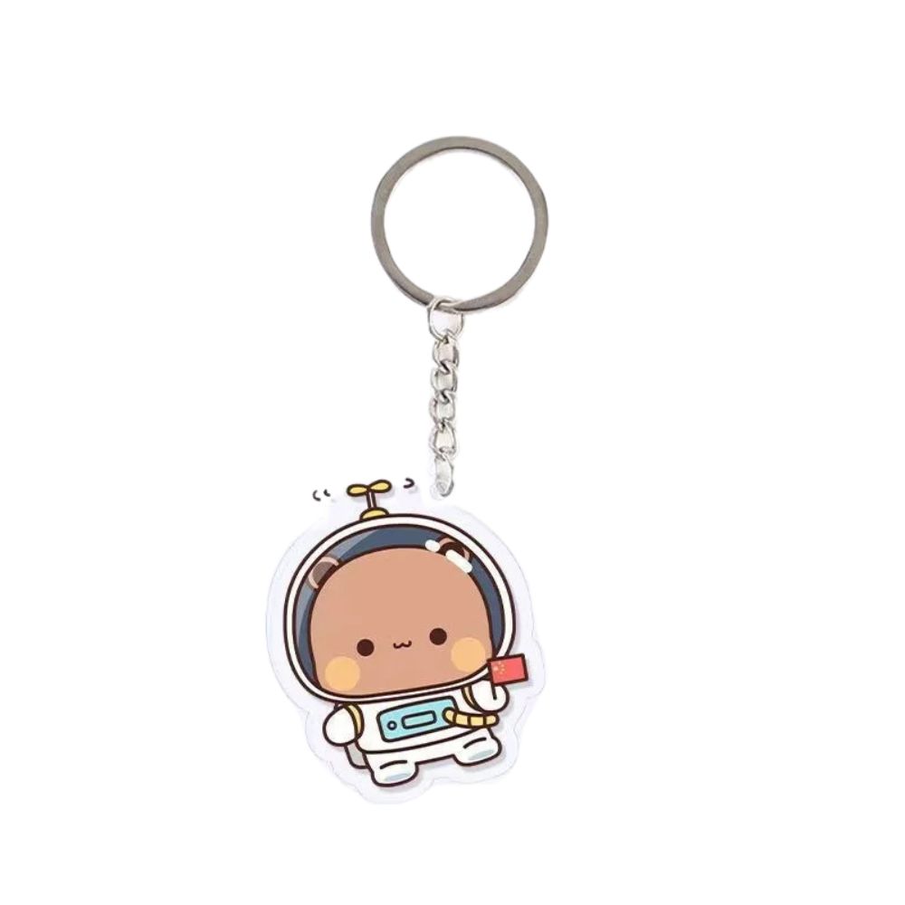 Animal Super Cute Couple Keychain Cartoon Cute Cartoon Bubu Dudu Key Chain Car Keyring