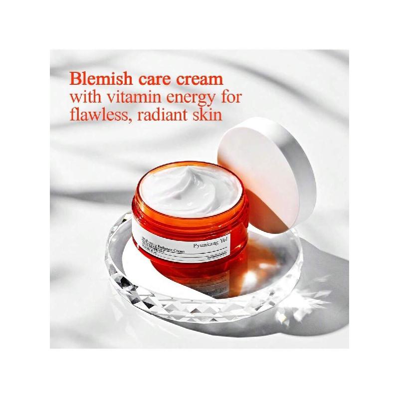 Pyunkang Yul Сияющий Вита-крем с витамином С и экстрактом жемчуга(50 мл) – Увлажняющий крем для безупречной, сияющей кожи