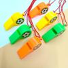Colorful Plastic Referee Coach Whistle with Lanyard - Ideal for Cheering Fans
