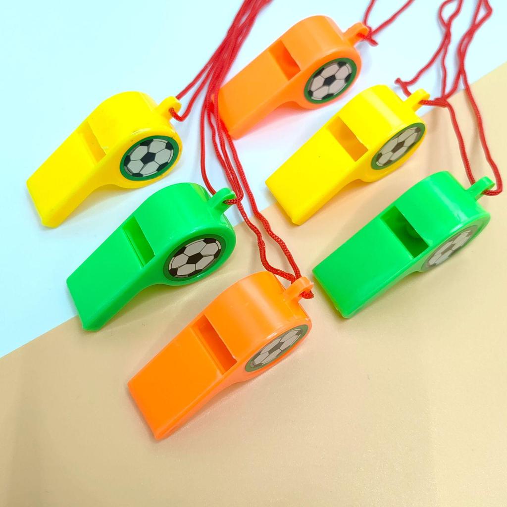 Цветной пластиковый свисток для судейского тренера со шнурком — идеальный вариант для болельщиков