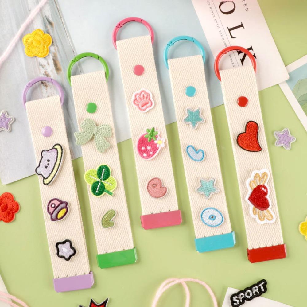 Цветная лента веревка брелок простой DIY холщовый ремешок телефон ремни брелок шнурок унисекс