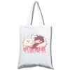 Spell Return Jujutsu Kaisen Shopping Mobile Phone White Canvas Handheld Messenger Bag