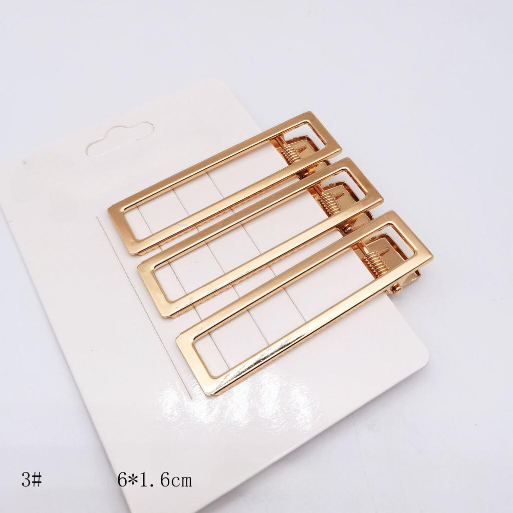 3 Pcs/ Set Geometric Bangs Clips Korean Fashion Hairpins Side Hairgrips Women Girls Hair Accessories Hair Jewelry
