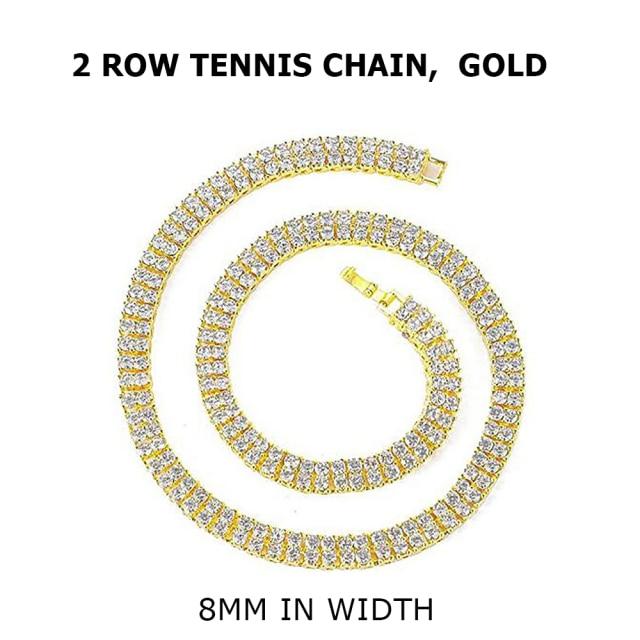 Iced Out кубинское звено-цепочка золотого цвета со стразами мужское ожерелье блестящее рэперское ожерелье для мужчин хип-хоп corrente masculina