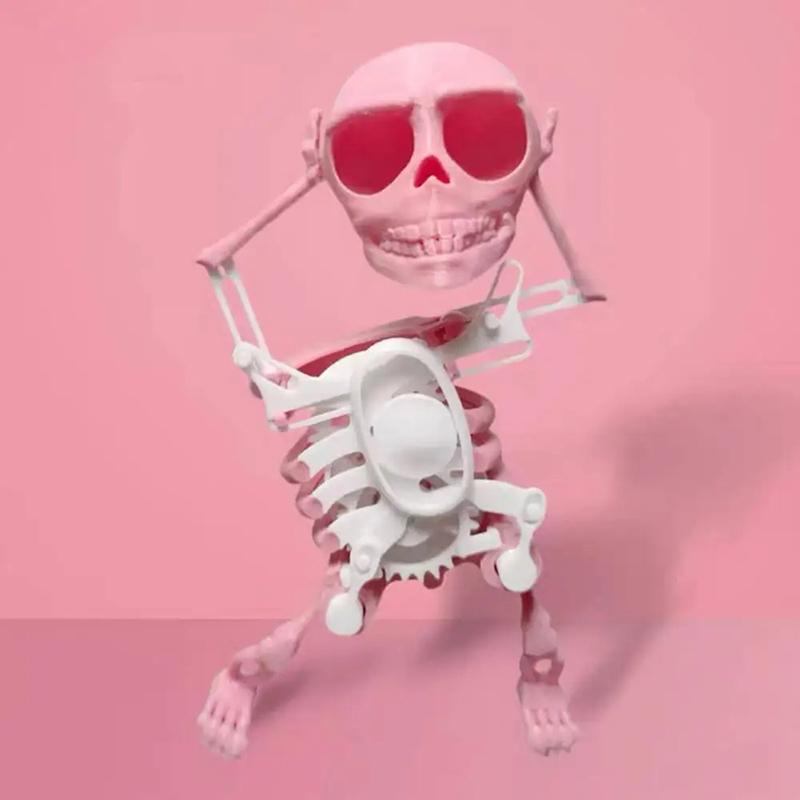 3D Танцующий Скелет Жуткий Танцующий Подвижный Скелет Мультяшное Животное Мини Фигурка Черепа Обучающая Игрушка Детский Подарок