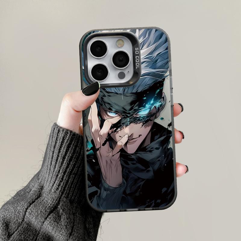 Upgraded IMD Case Gojo Satoru Printed Shockproof Protective Soft TPU Shell Case Full Back Cover for iPhone Samsung