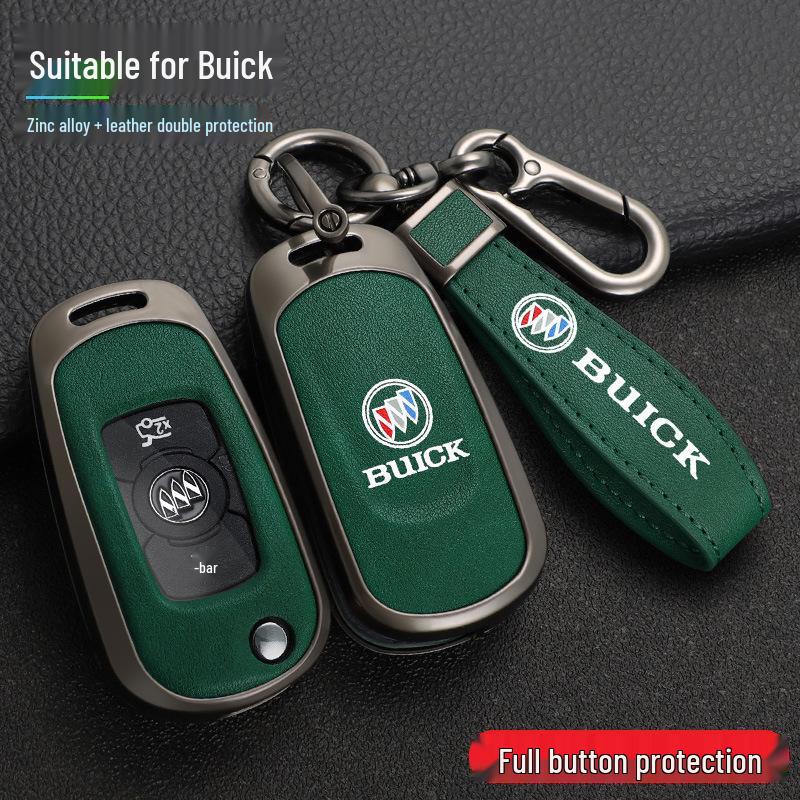 Buick Verano GS 16-17 Leather Key Cover with Metal Buckle