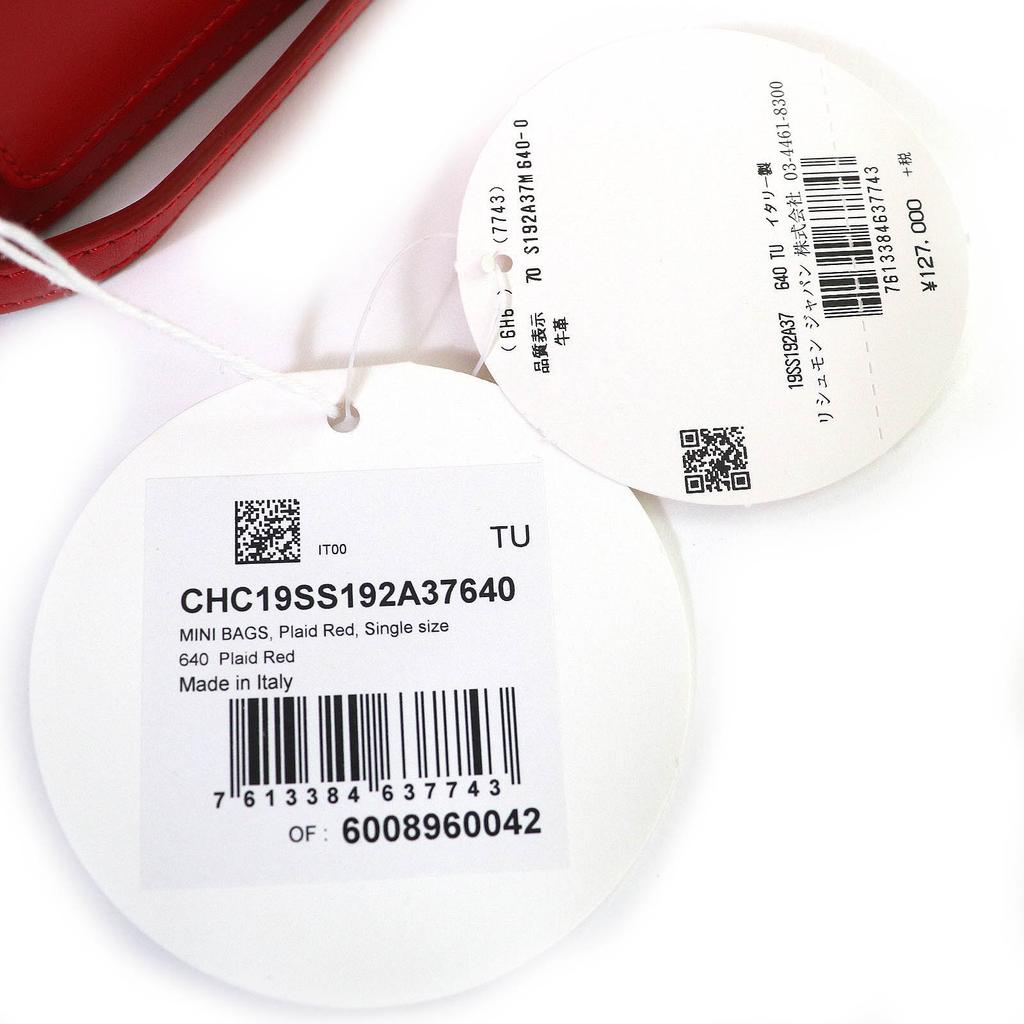 Отличная сумка через плечо Chloe с логотипом Chloe C, замша, кожа, цепочка, красная коровья кожа CHC19SS192A37640, б/у