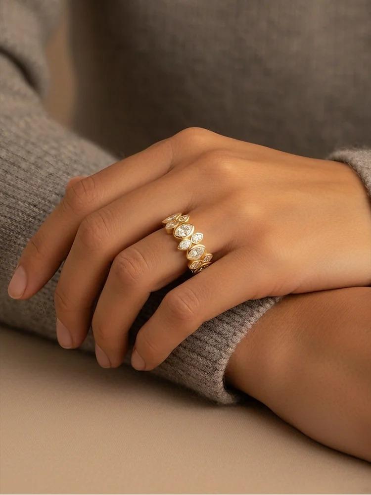 925 Sterling Silver Advanced Fashion Exquisite Oval Zircon Ring For Women Engagement Wedding Luxury High Quality Fine Jewelry