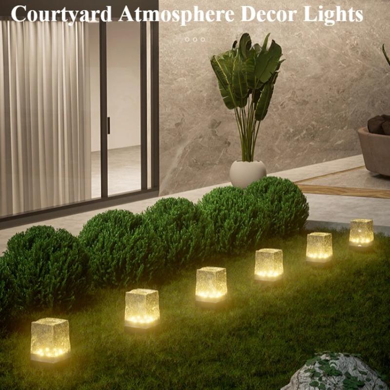 RGB LED Солнечный Садовый Фонарь Многоцветный Датчик Освещенности Водонепроницаемый Атмосферное Освещение для Сада Патио Декора Вечеринки