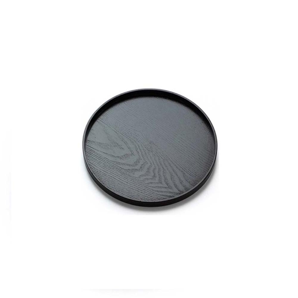 Круглый сервировочный поднос Деревянная тарелка для еды Кухонные аксессуары Поднос для чая Ресторан