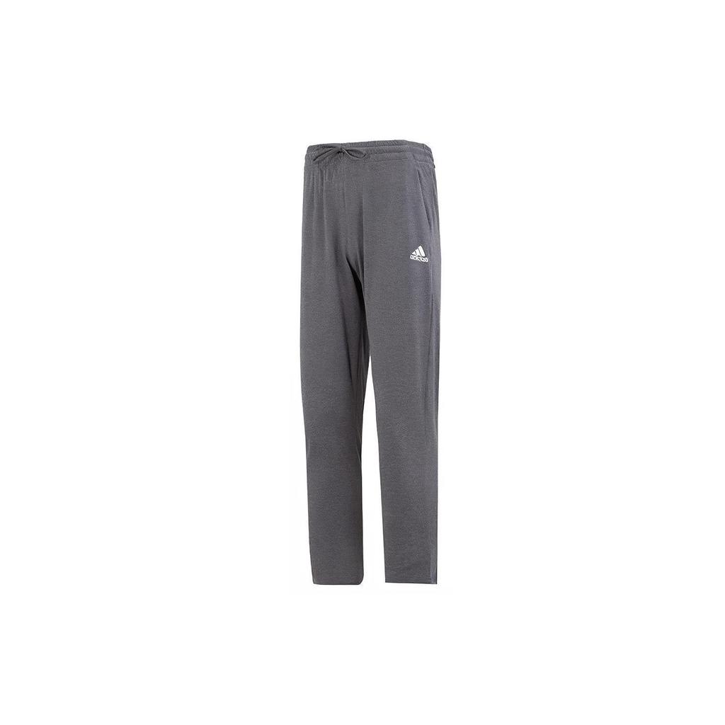 adidas Однотонные вязаные спортивные штаны с логотипом на шнурке, мужские брюки темно-серого цвета IC9412