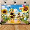 2D plane Bee's Paradise suitable for room decoration living room decoration event party decoration polyester fiber