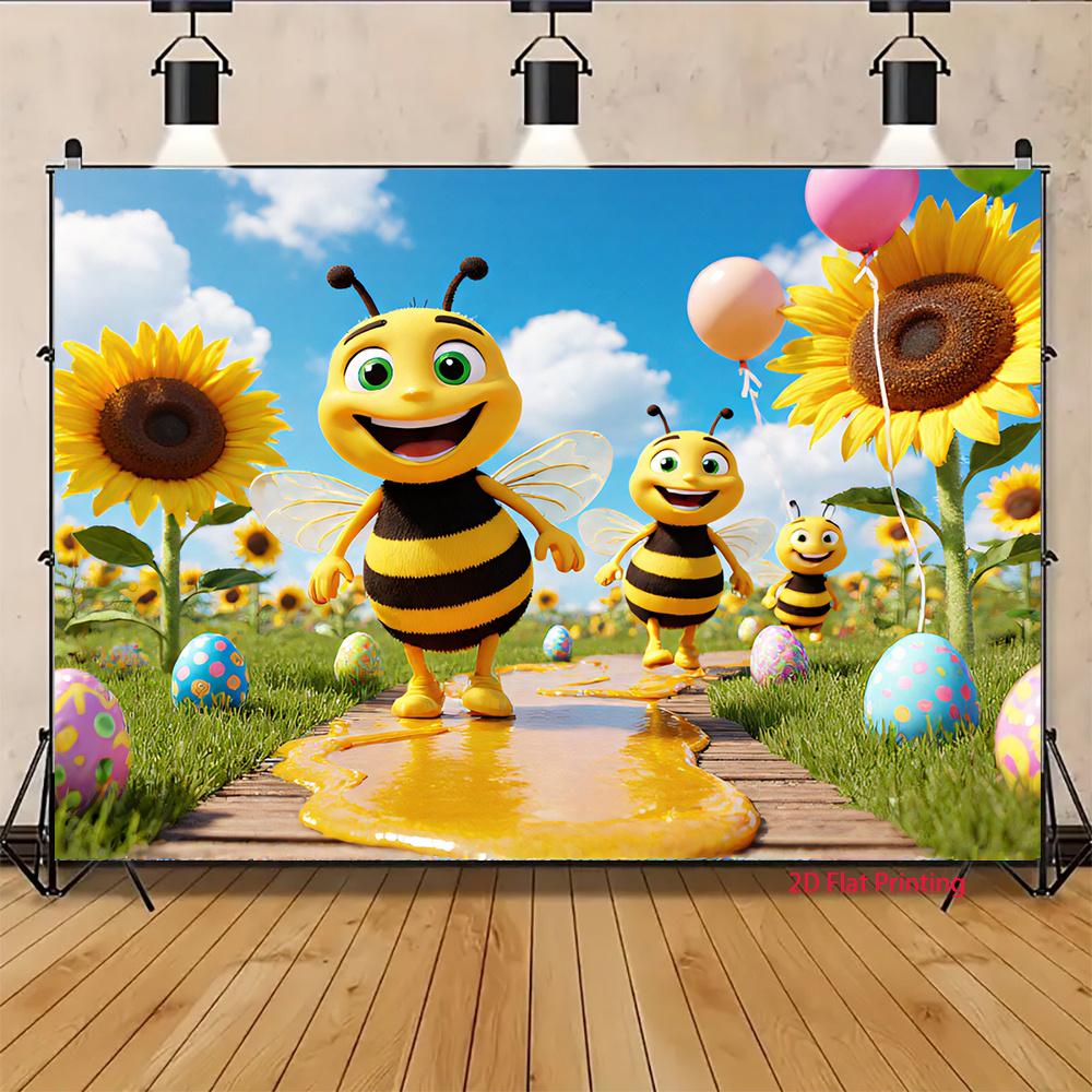 2D plane Bee's Paradise suitable for room decoration living room decoration event party decoration polyester fiber