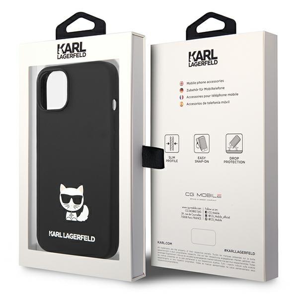 Etui do iPhone 14 Plus Karl Lagerfeld Silicone Choupette Czarny