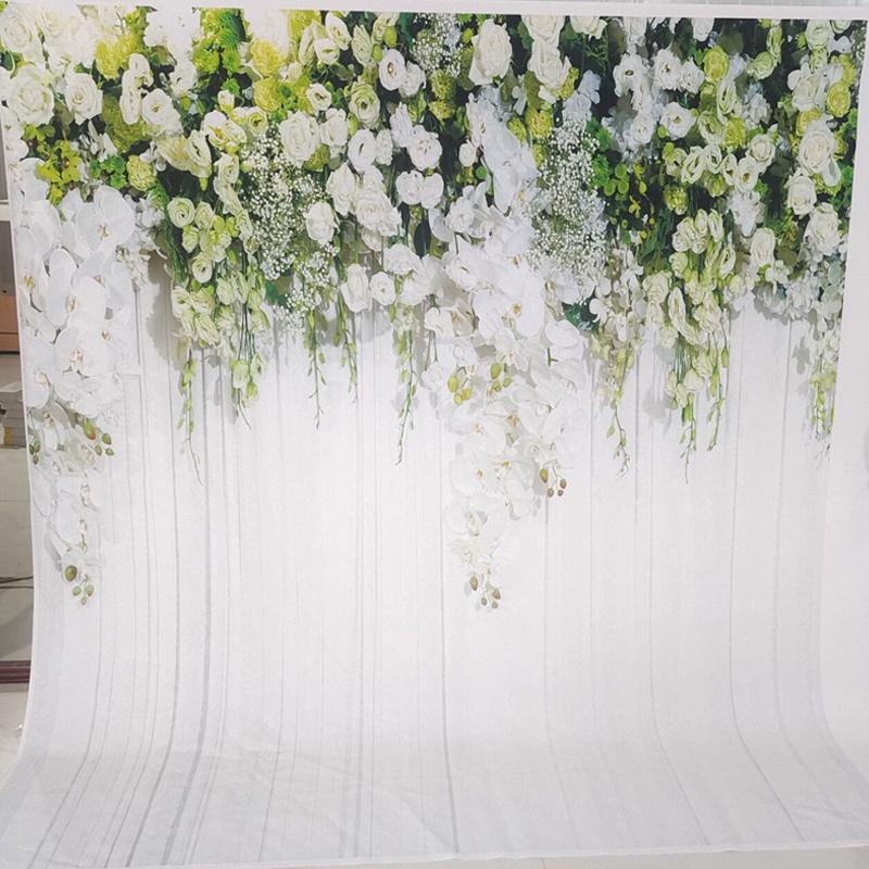 Цветок Роза Фон Занавес Цветочный 3D Свадьба День Рождения Фон Реквизит