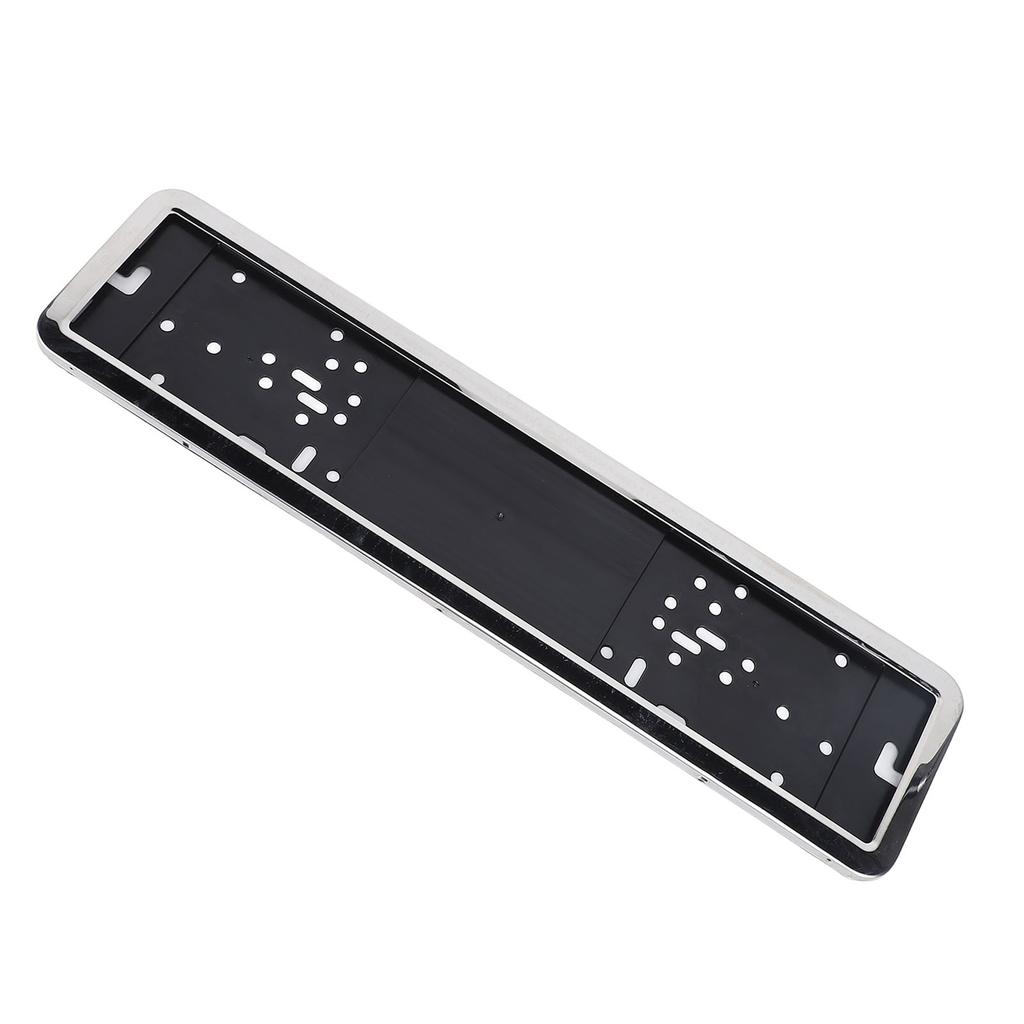 2pcs European License Plate Holder Polished Stainless Steel EU Tag Plate Mounting Bracket Universal