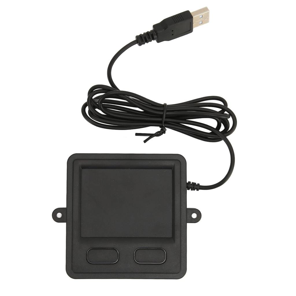 Wired USB Touchpad Multi-function High Sensitivity 2-Button Design Black Portable Trackpad for Laptop Desktop Home Office