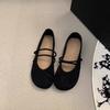 Модная милая женская обувь с круглым носком, ретро, весна-осень, слипоны, быстрая доставка, 39, корейский стиль, Y2k, женские балетки для молодых женщин