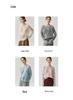 2025 Autumn/Winter Round Neck Cashmere Hollow Knit Cardigan - Women's Plus Size, Loose Fit, Versatile & Lazy Style Sweater
