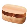 Yamaya Lacquerware Store: Japanese-made Bento Box with Plain Wood Lid.